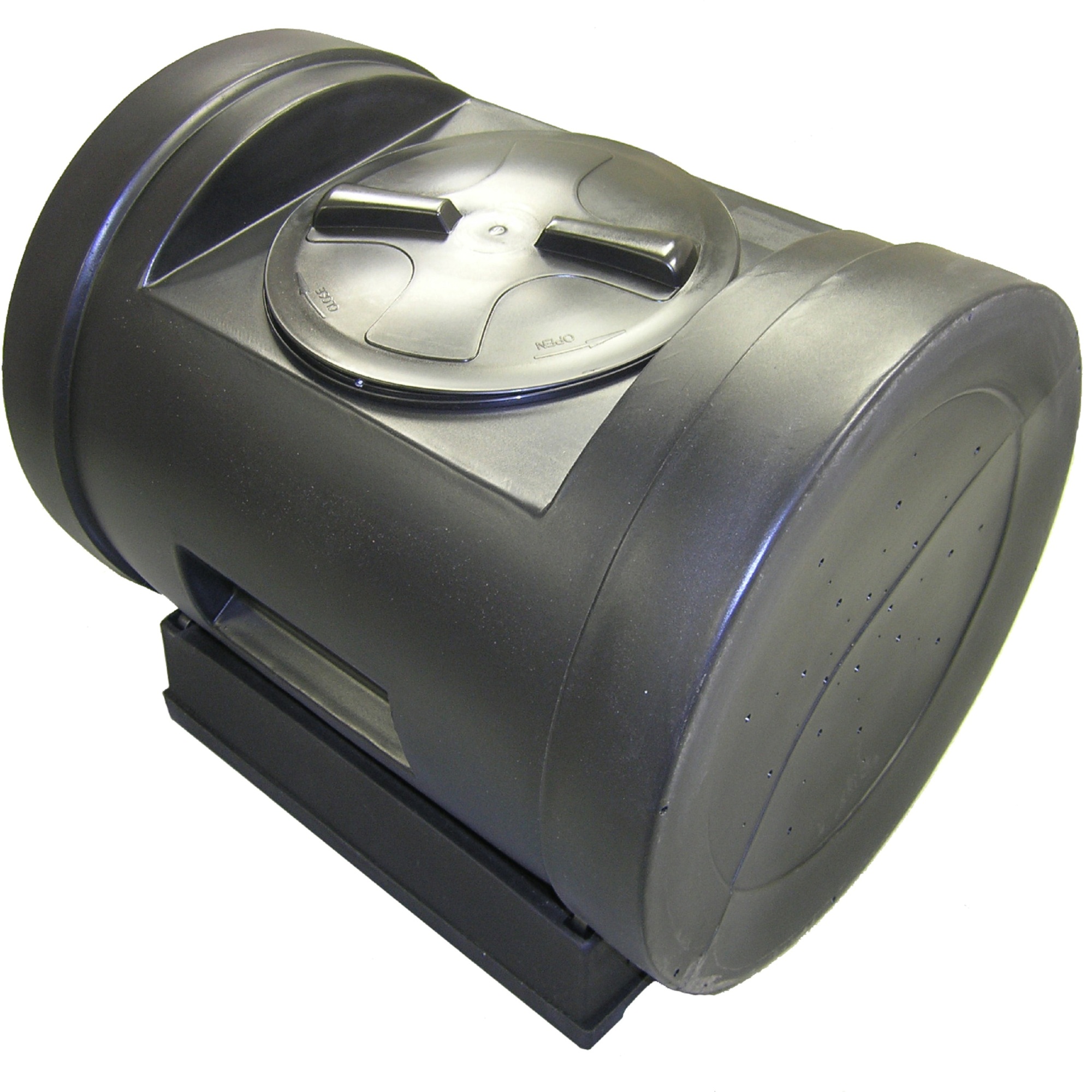 Good Ideas Compost Wizard Composting Tumbler — 16in. Twist Lid, Low Profile, Black, Model# EZC01-BLK